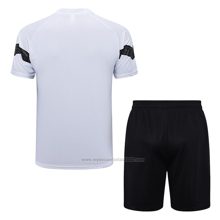 Chandal del Borussia Dortmund Manga Corta 2022-2023 Blanco - Pantalon Corto